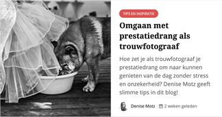 Blog CameraNU
Trouwfotografie & Prestatiedrang