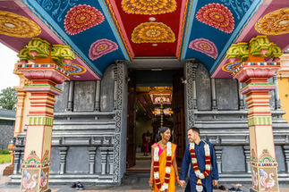 Hindoestaanse bruiloft Hindoe Tempel in Nederland