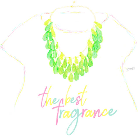 イラスト「最高の香りのネックレス」