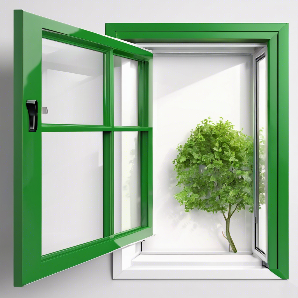 Finestra PVC Verde