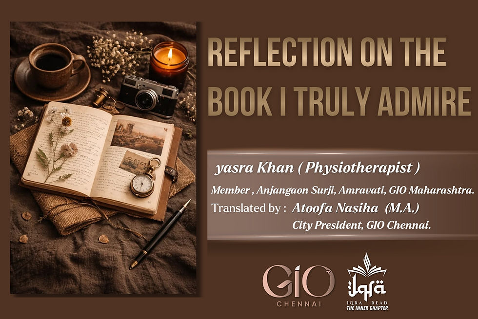 Reflection on a Book I Truly Admire