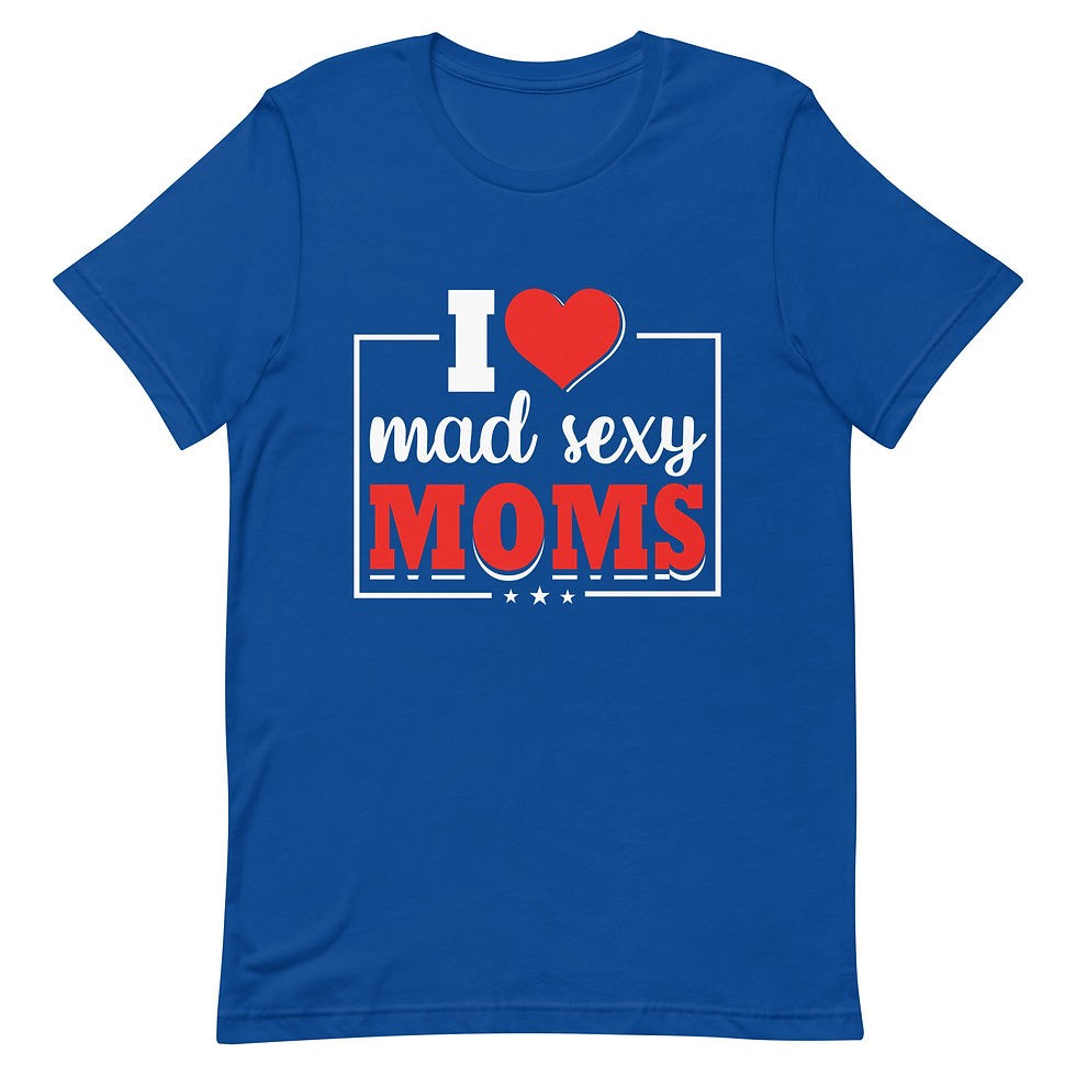 Thumbnail: I Heart Mad Sexy Moms Men's T-Shirt 