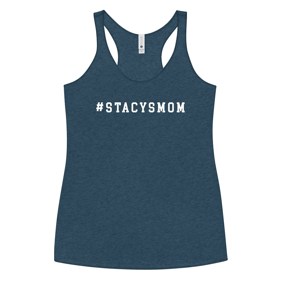 Thumbnail: Stacys Mom in White Women's Racerback Tank 