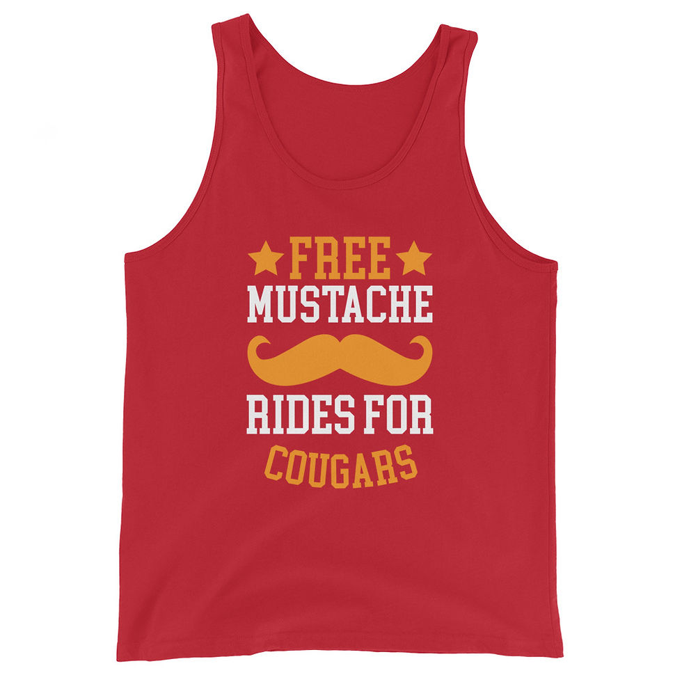 Thumbnail: Free Mustache Rides for Cougars Men's Tank Top 