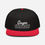 Thumbnail: Cougar Chaser White with Red / Black Snapback Hat 