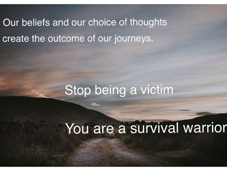 Choosing to be a survivor versus being a victim to Lyme Disease.