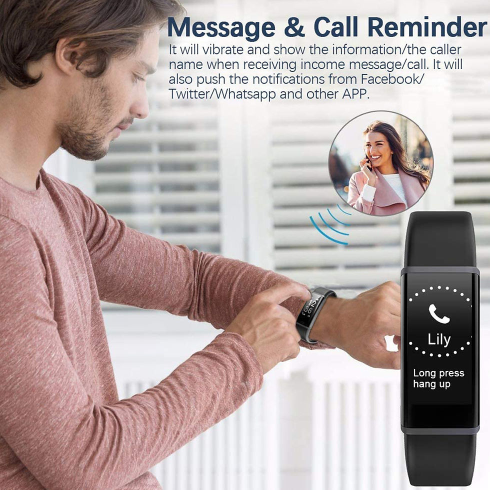 Thumbnail: bracelet-black, fitness tracker, with blood pressure heart rate sleep health mon