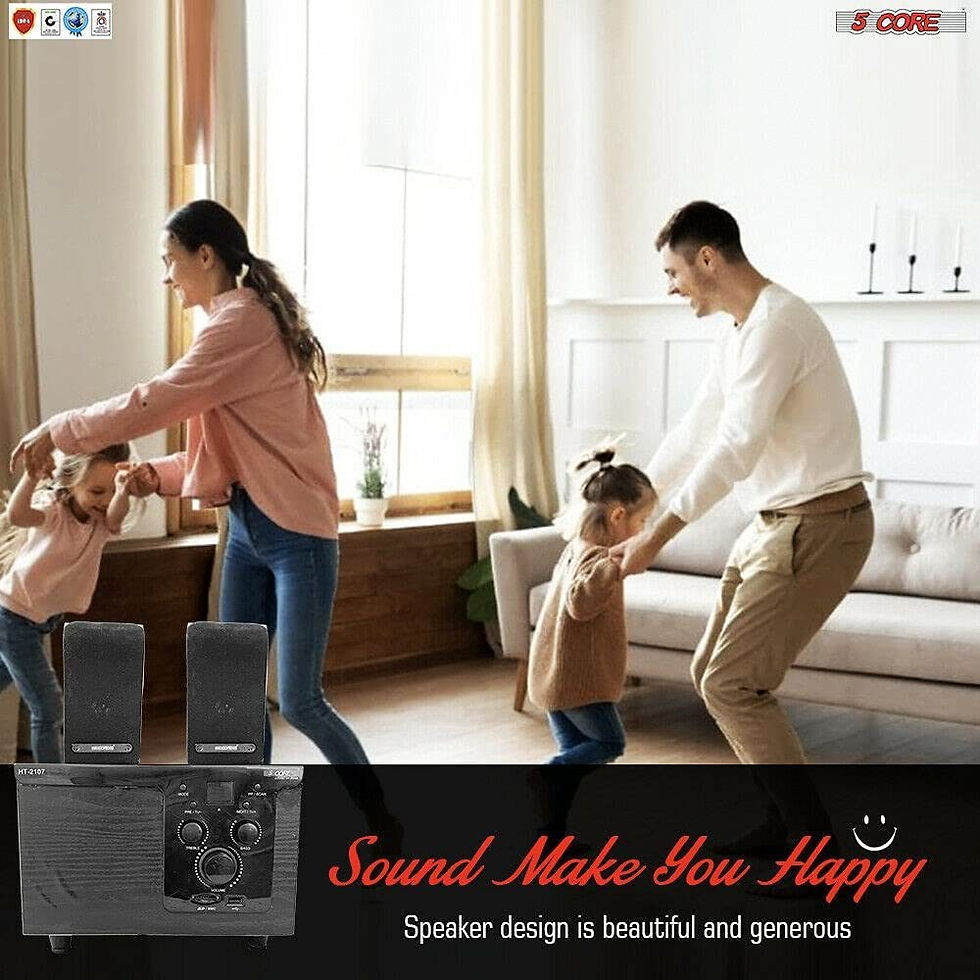 Thumbnail: Home Theater Speaker Set 8 inch 2.1 Channel System Surround Speakers Cinema Tv A