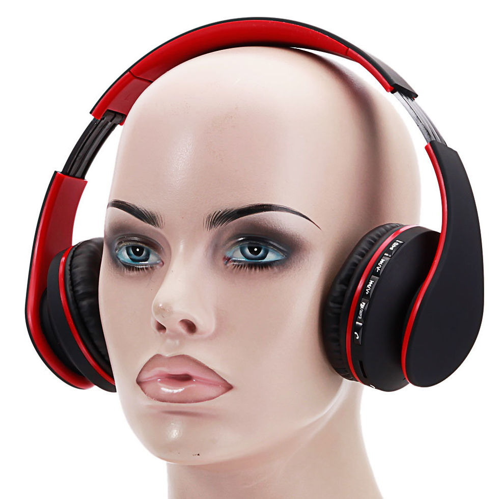 Thumbnail: HY-811 FM Stereo MP3 Player Foldable Wired Bluetooth Headset Universal Headphone