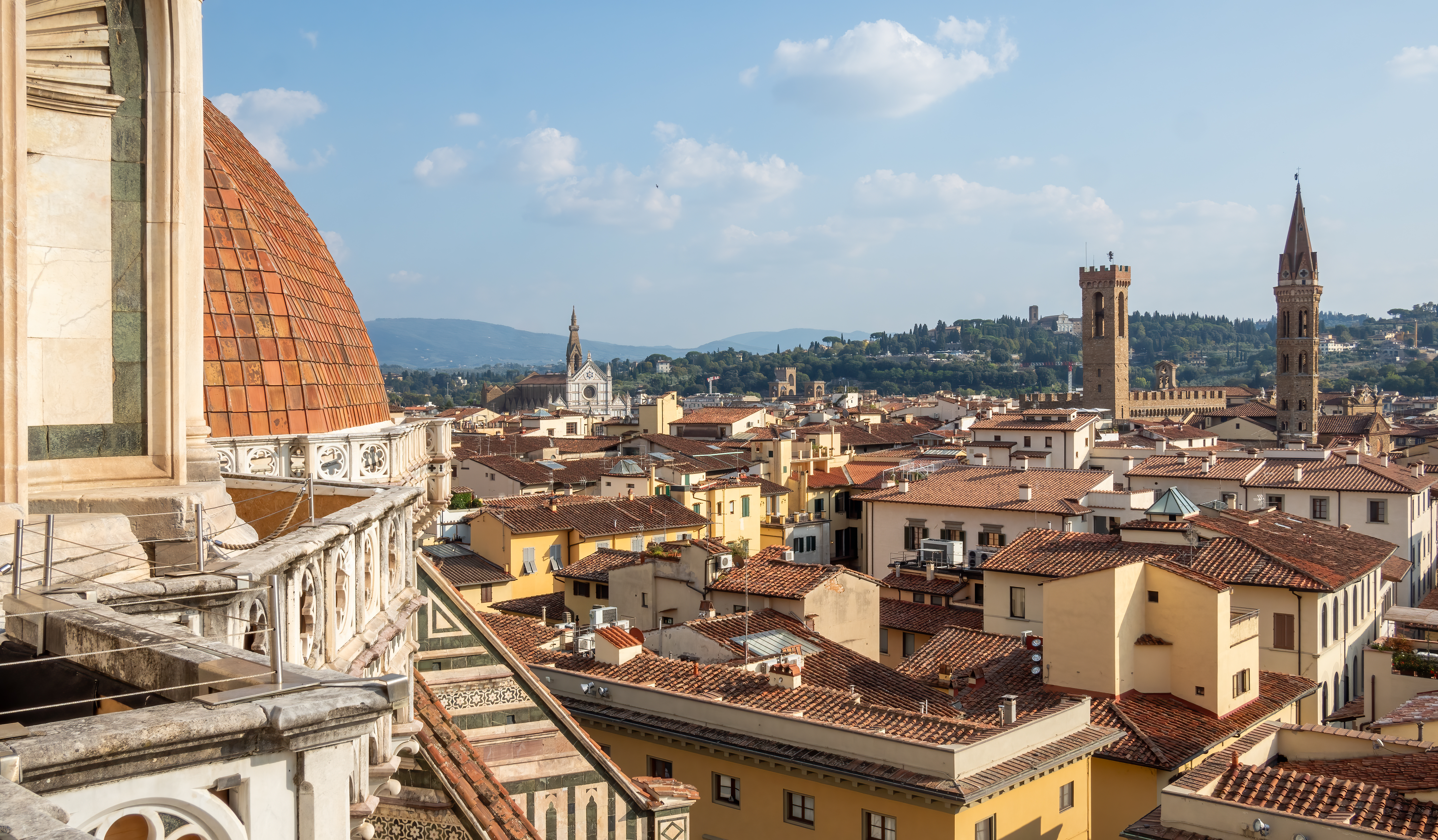 Florence cityscape from the Duomo terrace