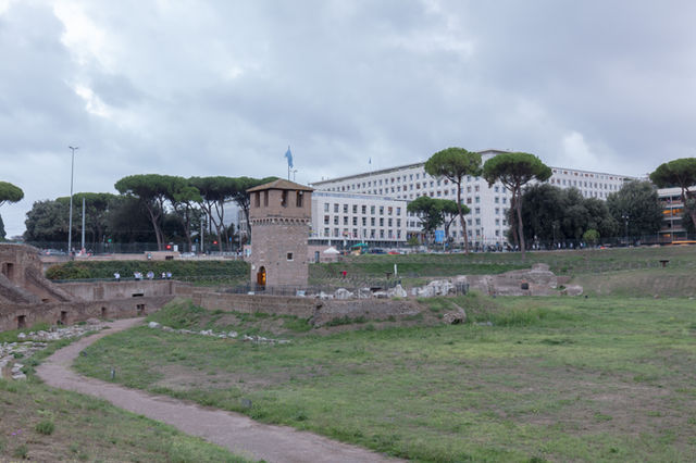 The Circus Maximus open-air arena in Rome