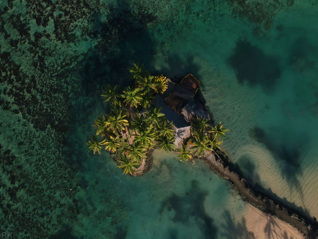 Overhead of the Wicked Walu at the Warwick Resort in Fiji