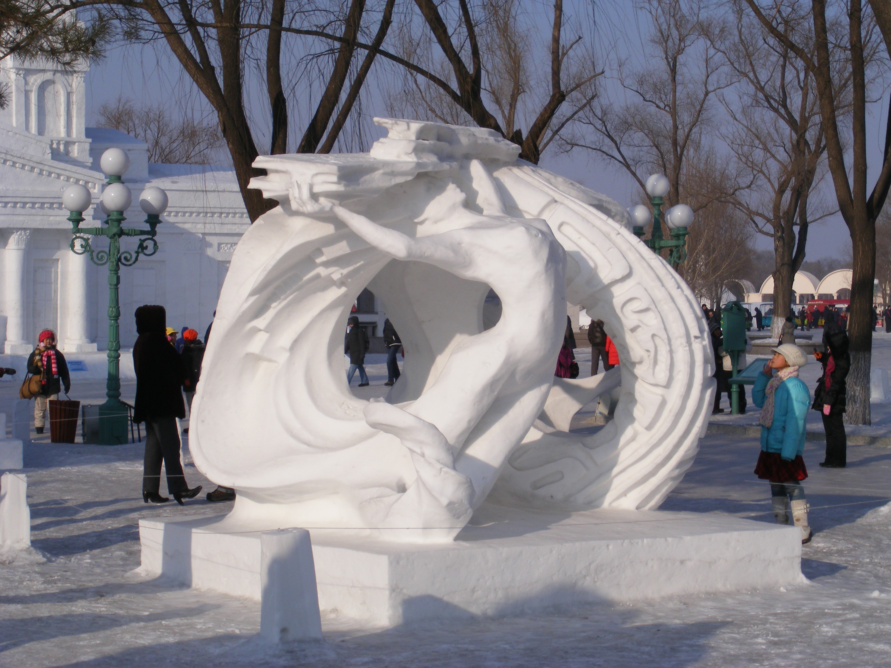 Snow sculpture at Harbin festival