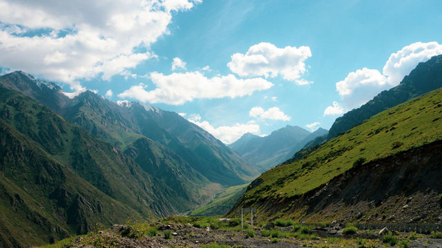 Explore the breathtaking mountain scenery and lush valleys of Chuy Province in Kyrgyzstan.
