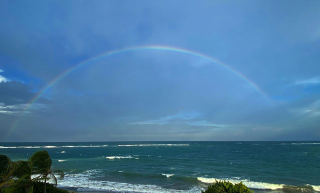 Rainbow over the Atlantic
