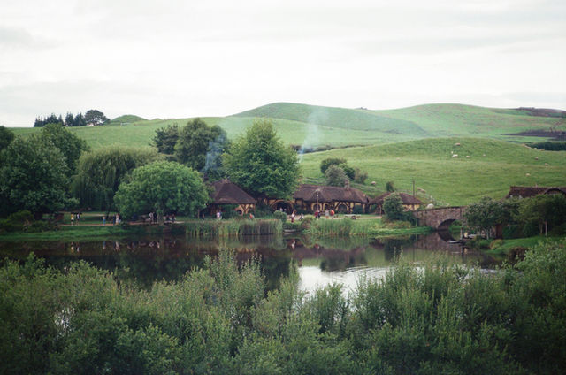 The Green Dragon in Hobbiton shot in film