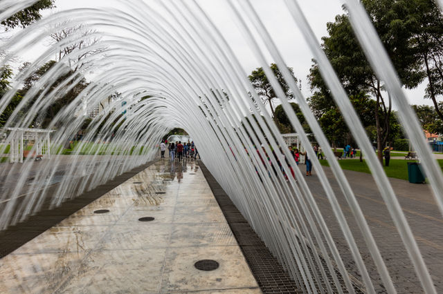 Magical water circuit, Reserve Park, Lima, Peru