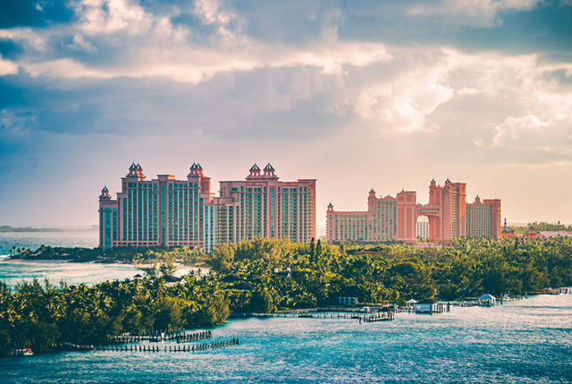 The glorious and huge Atlantis resort in the Bahamas.