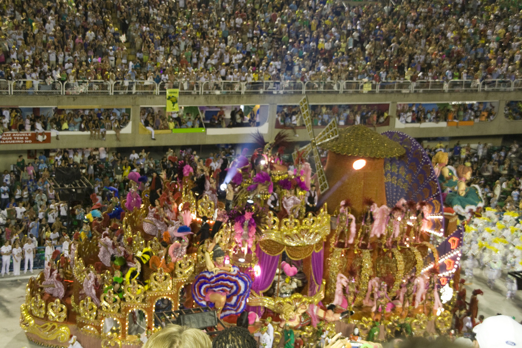 Costumed performers, Rio Carnival