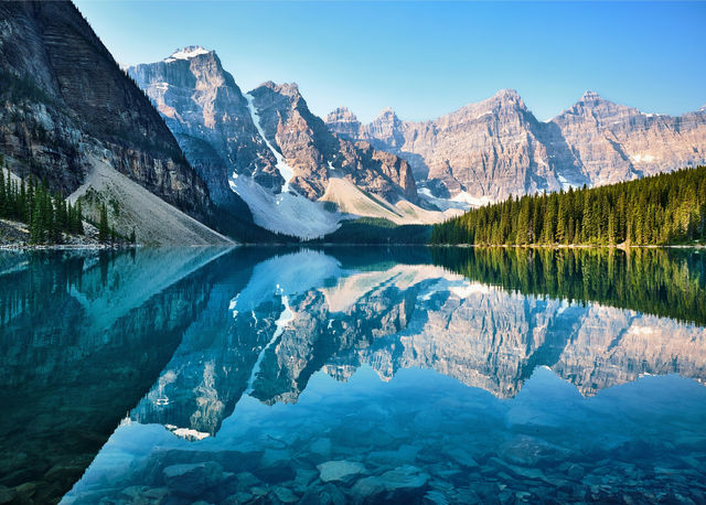 Color of the lake is so beautiful!