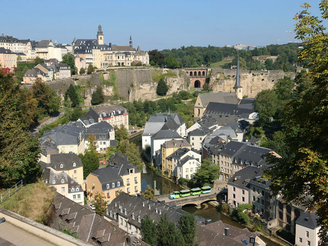 A view of a city from a hill