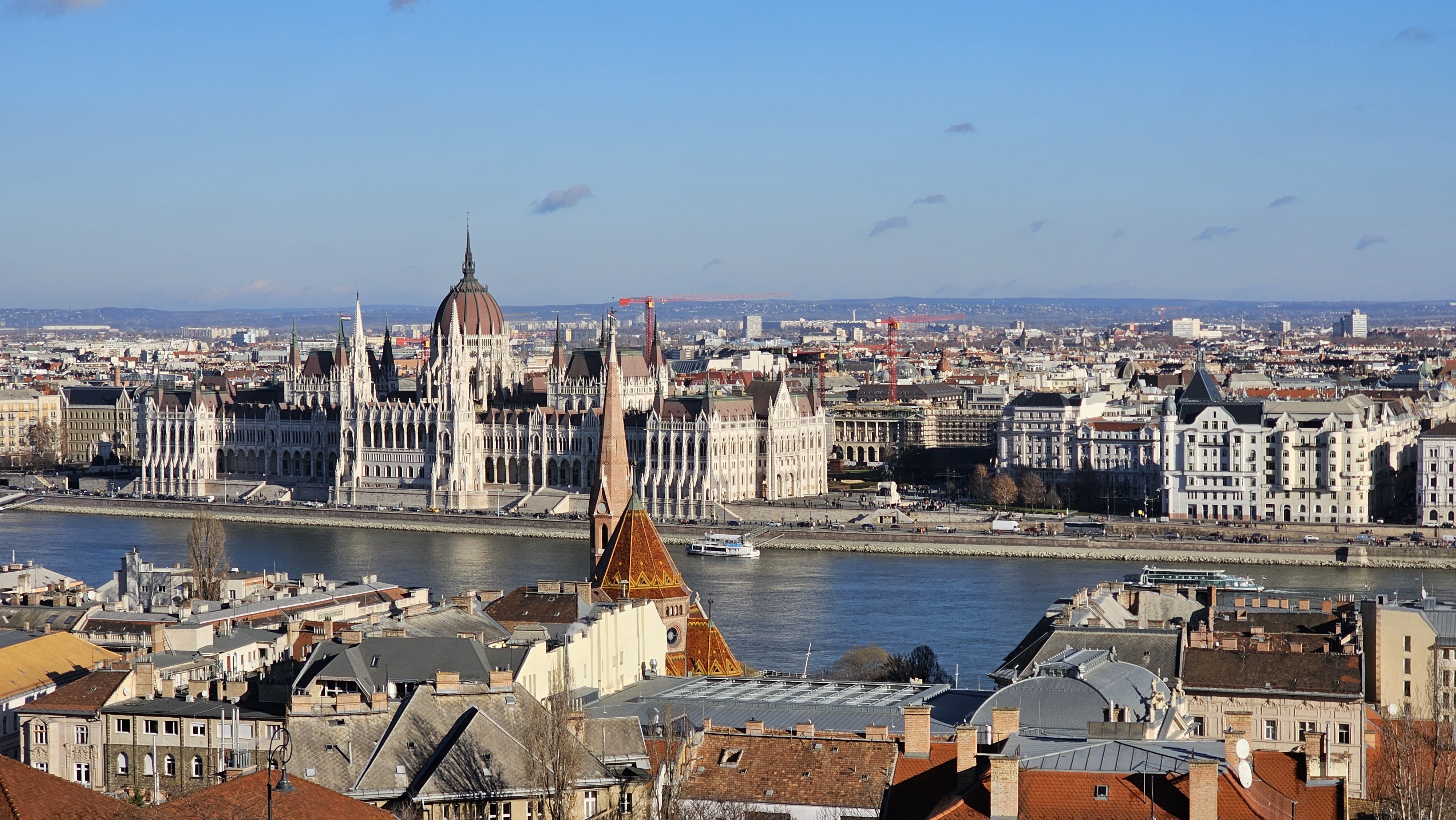 Hungarian Parliament and Danube, Budapest