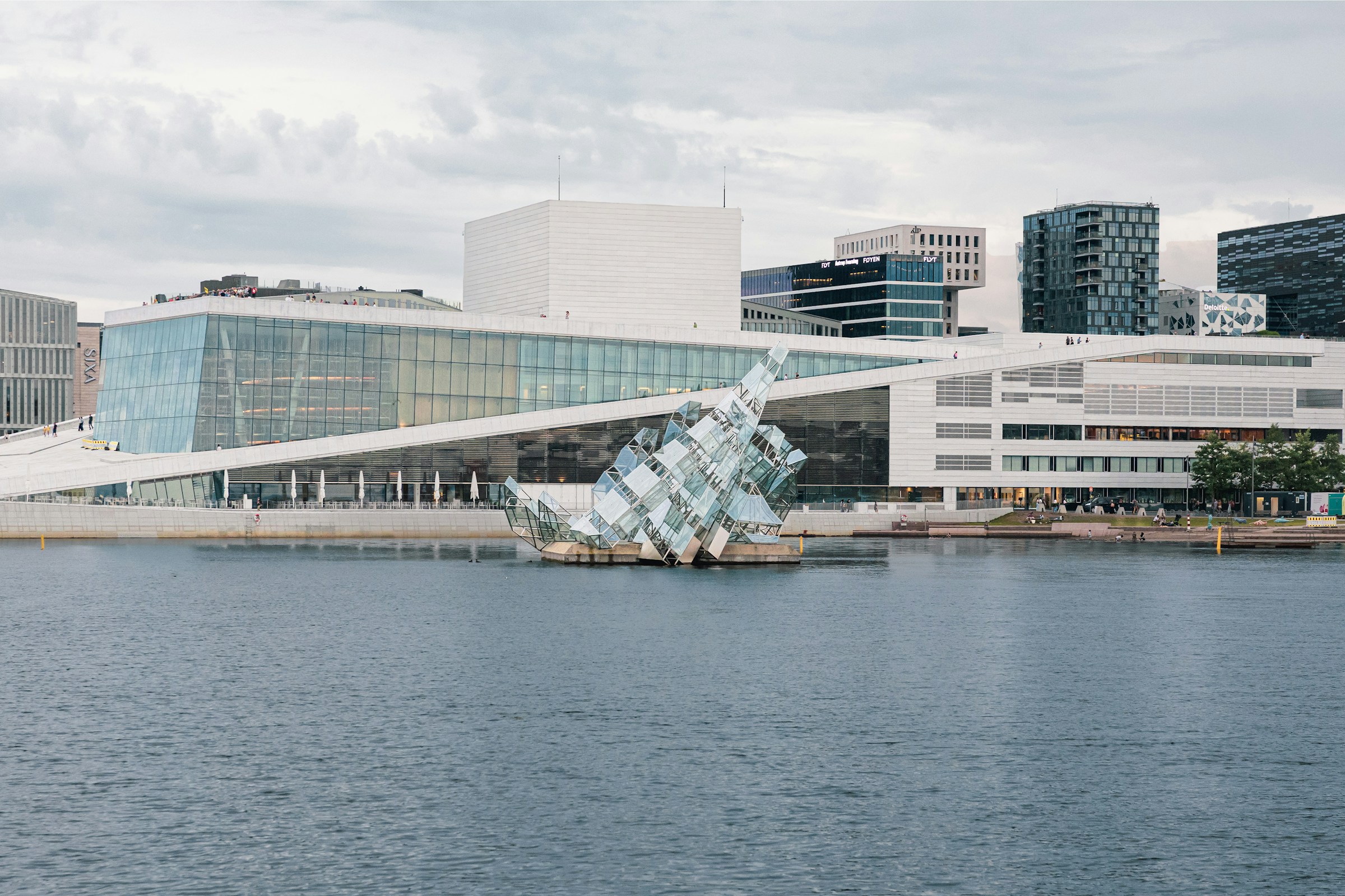 Oslo Opera House & the Bjørvika harbour waterfront, Norway