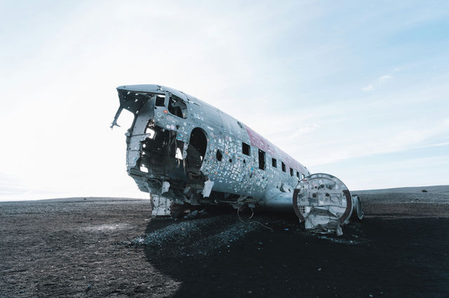 Plane wreck in Vik