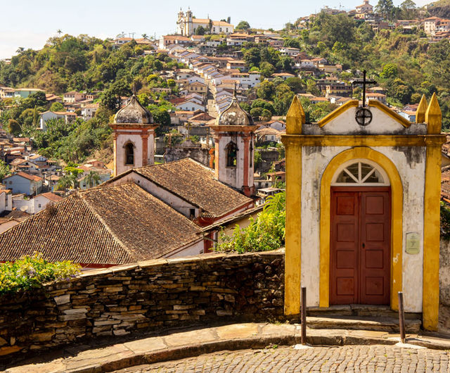Explore the stunning colonial architecture of Ouro Preto with its iconic churches and historic streets.