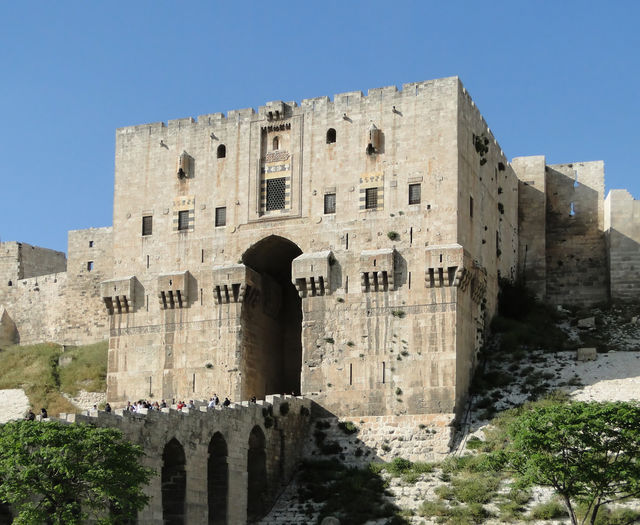 Inner gate of Aleppo Citadel, Syria