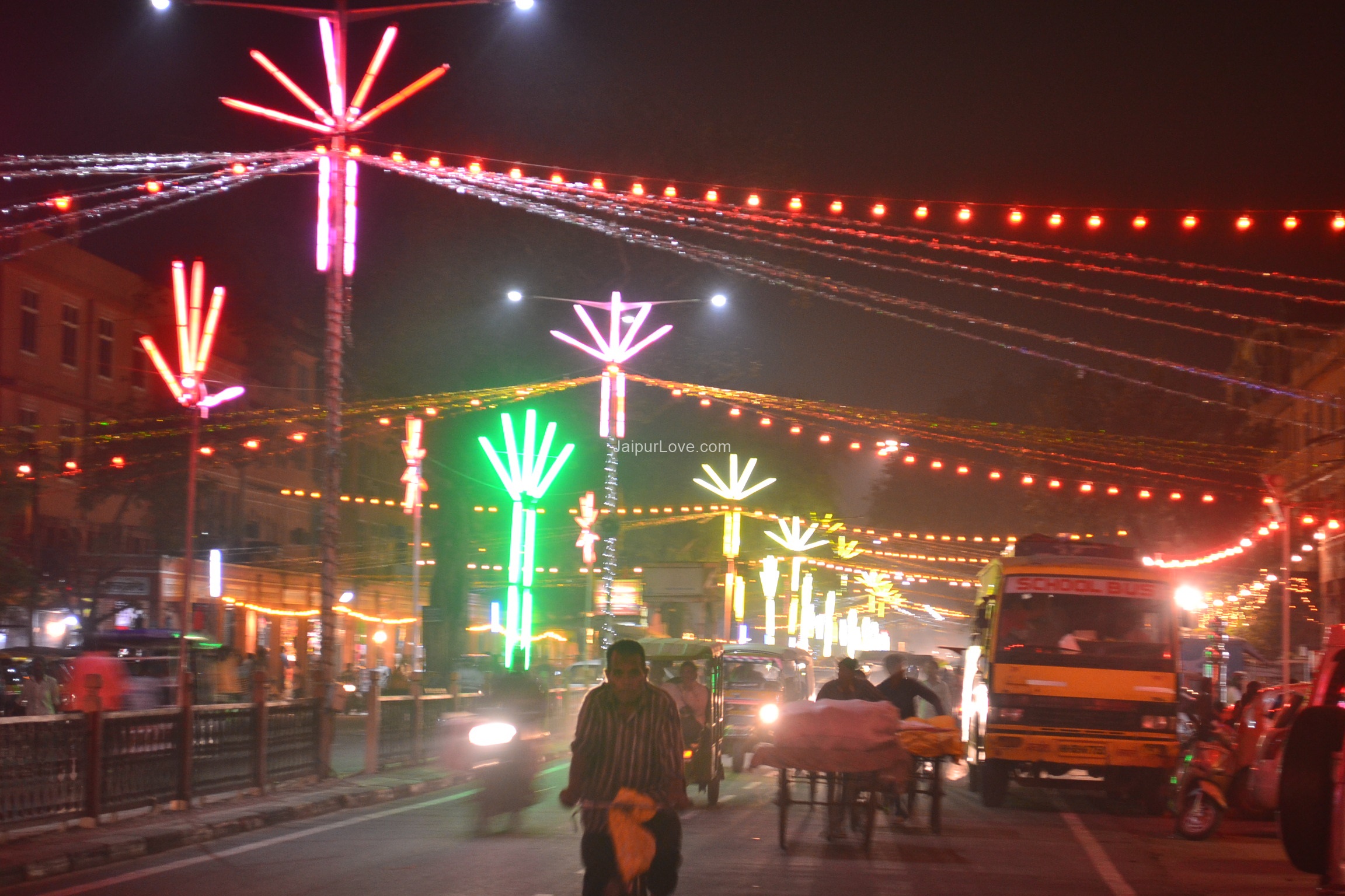 Jaipur illuminated during Diwali