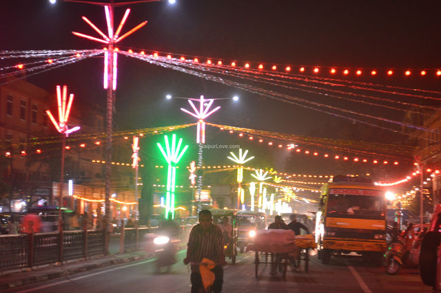 Jaipur illuminated during Diwali