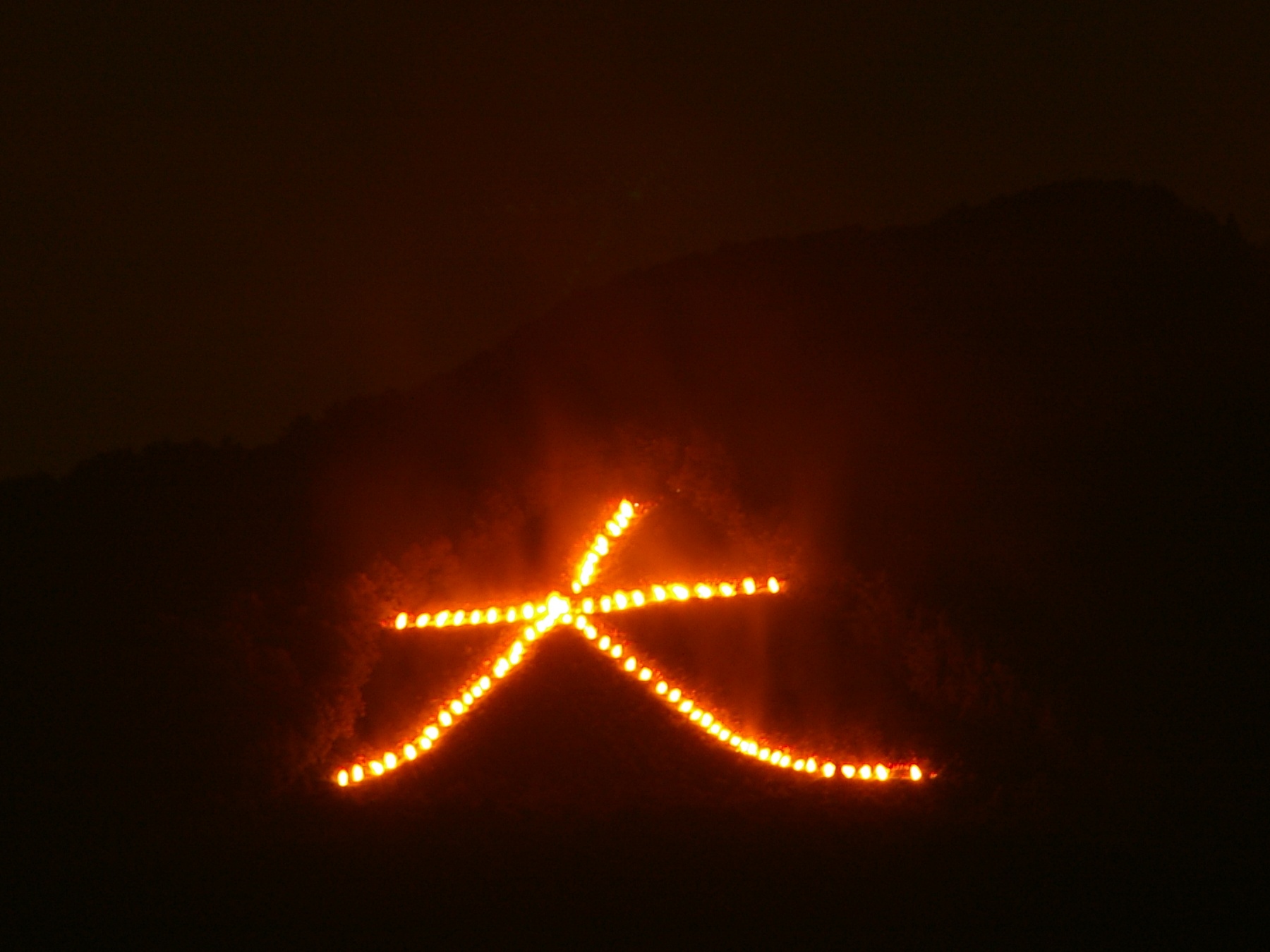 Gozan no Okuribi Daimonji bonfire, Kyoto