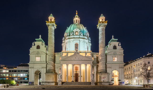 Interior of Karlskirche, Vienna