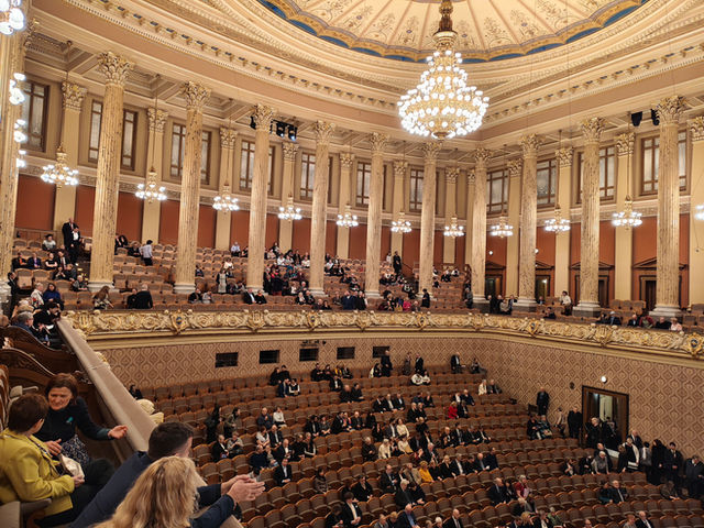 Dvorak Hall stage and organ, Rudolfinum