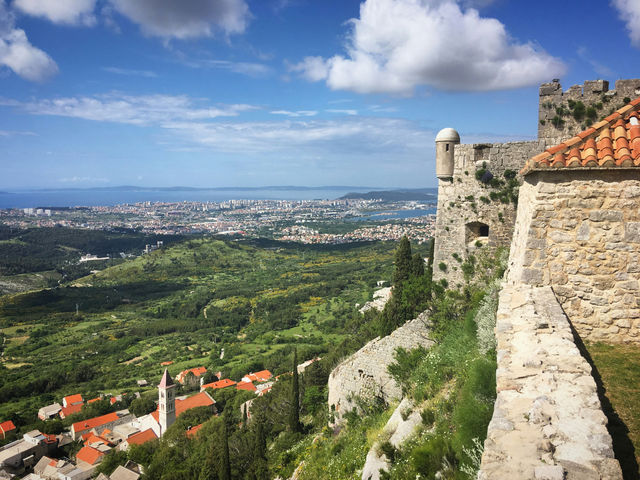 Old castle Klis in the mountains of Croatia, May 2019