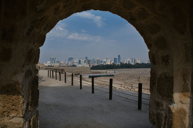 The Qalat Al Bahrain. A historical site in Bahrain recognized by UNESCO.