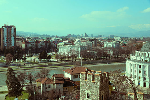 View to Skopje from the fortress