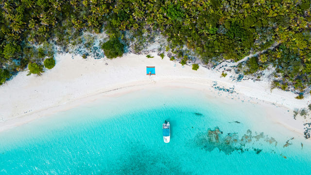 A beautiful beach and turquoise water