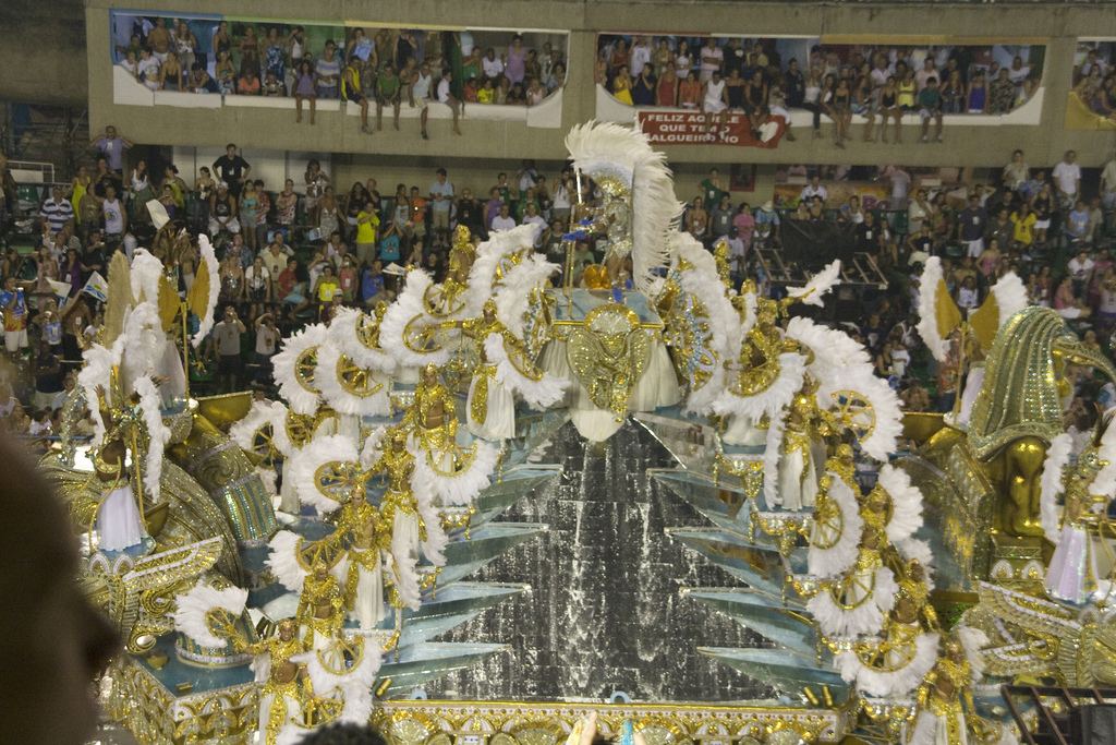 Carnival parade in the Sambadrome, Rio de Janeiro