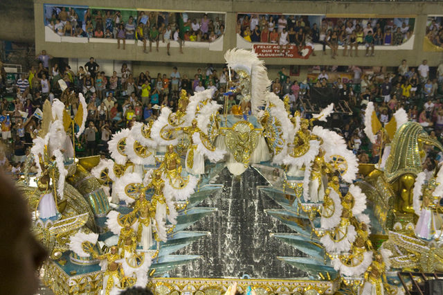 Carnival parade in the Sambadrome, Rio de Janeiro