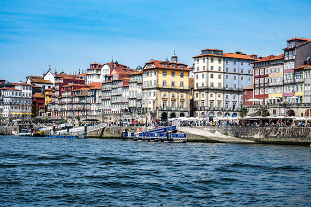 Colourful Douro riverfront houses, Porto