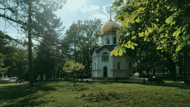 The chapel in memory of the Bulgarian volunteers, built in 1882, Nicolae Dimo street 6, Chișinău, Moldova
