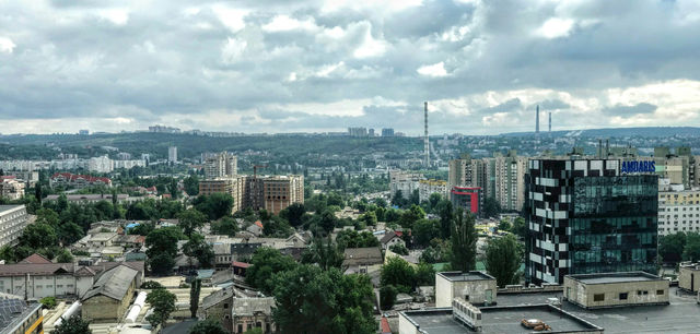 View over city