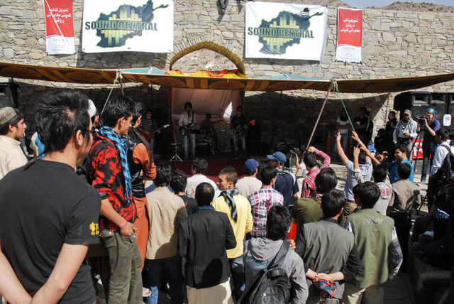 Sound Central Festival inside the gardens of Babur in Kabul, Afghanistan.