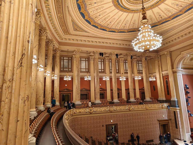 Dvorak Hall inside the Rudolfinum concert hall, Prague