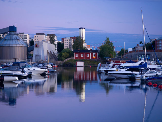 Sunset at Tampere harbour