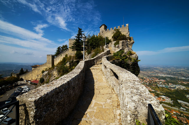 The second tower of san marino.