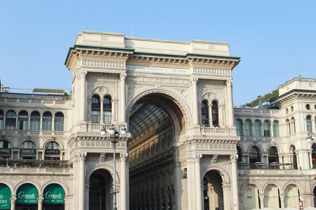 Historic architecture in the heart of Milan.