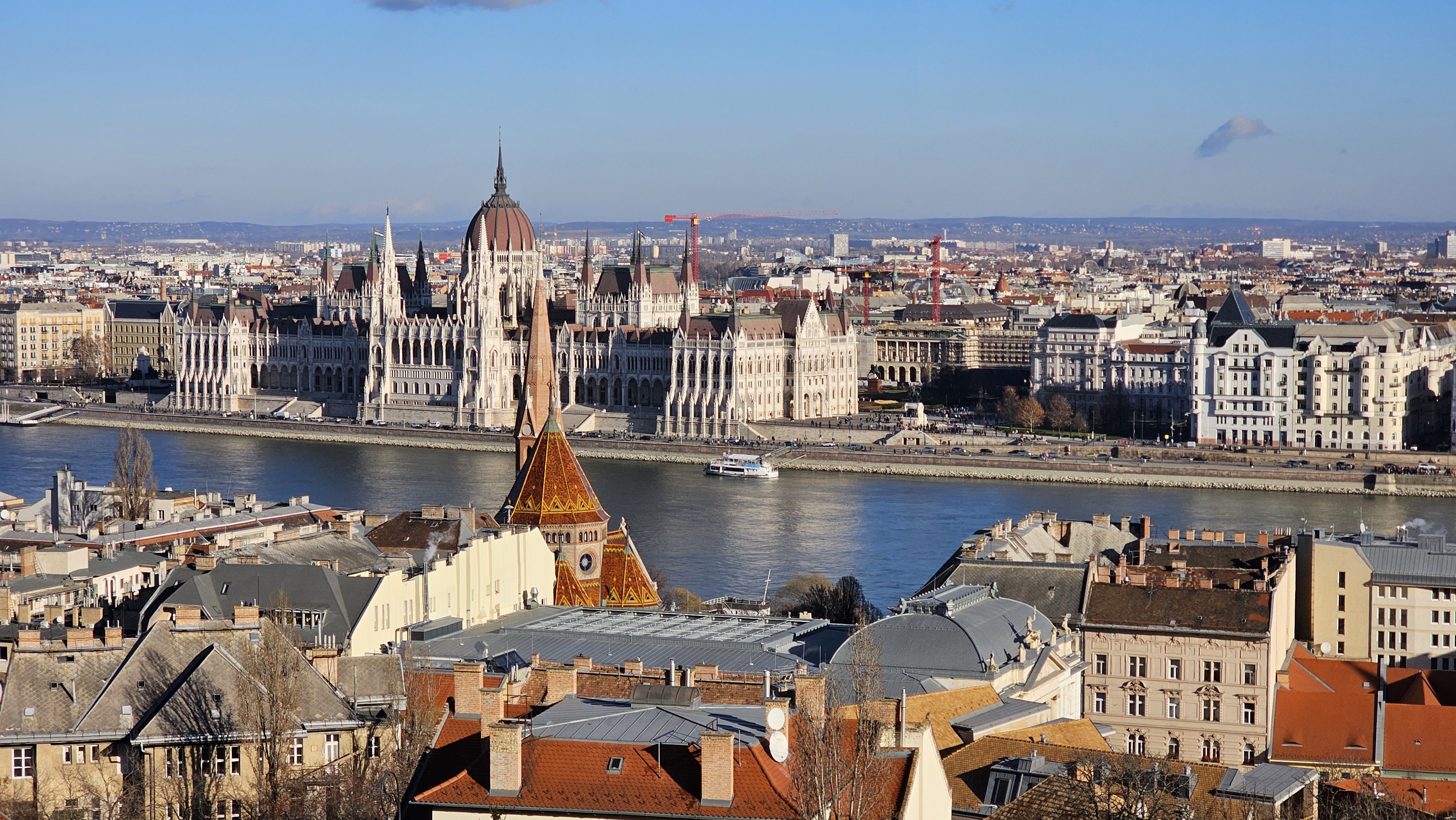Hungarian Parliament and Danube, Budapest